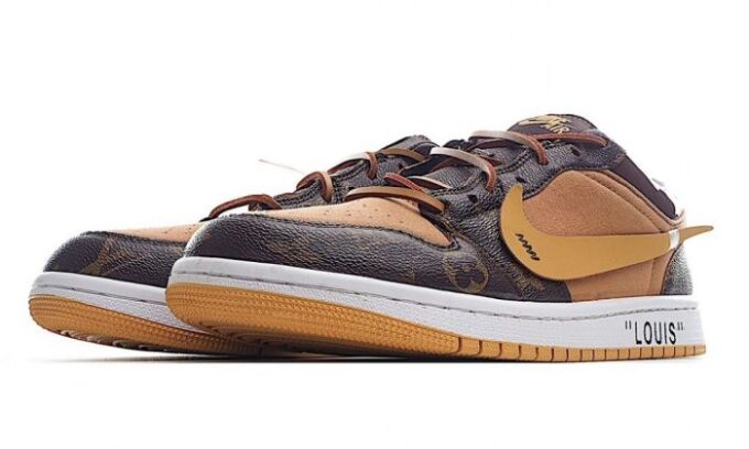 Louis Vuitton x Air Jordan 1 Low LV - Image 4