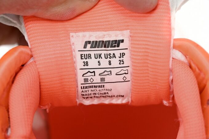 Balenciaga Runner White Orange - Image 3