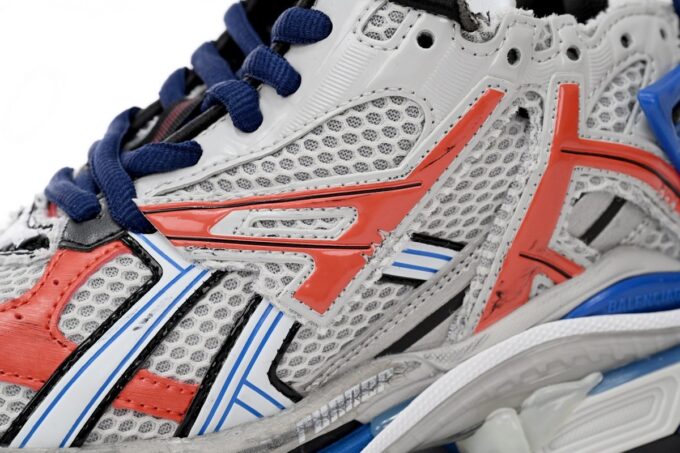 Balenciaga Runner White Blue Orange - Image 3