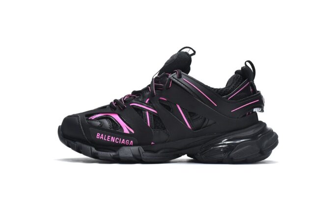 Balenciaga Track Black Rose Red