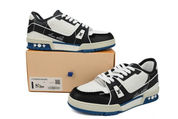 Louis Vuitton Trainer Black White - Image 6