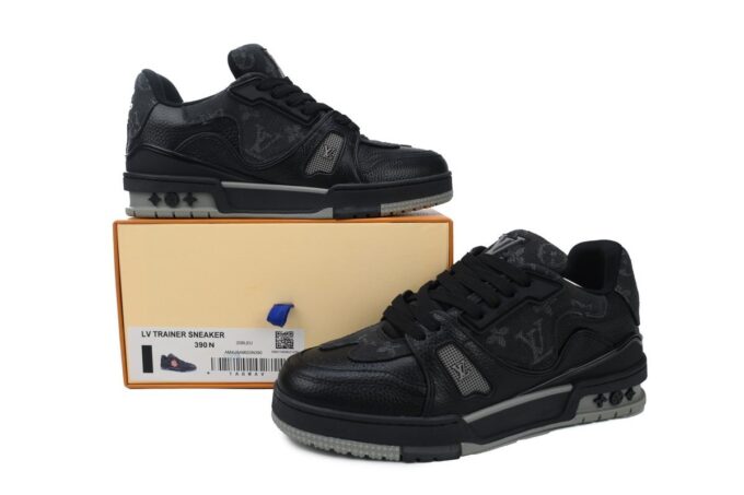 Louis Vuitton x Nigo Trainer Black - Image 2