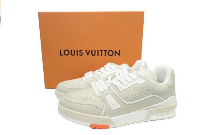 Louis Vuitton Trainer Grey Orange - Image 2