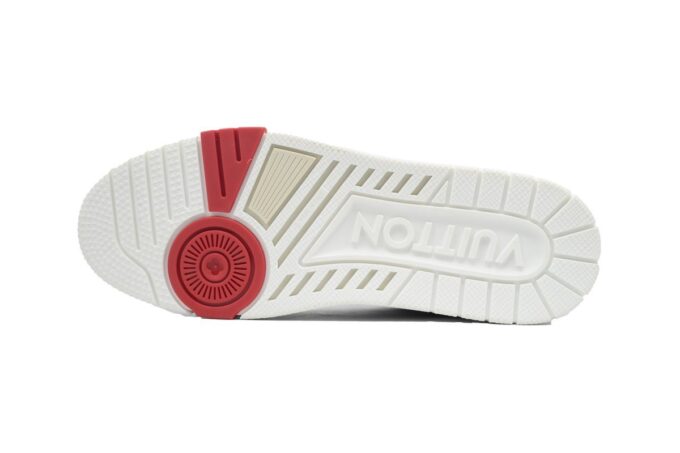 Louis Vuitton Trainer White Red - Image 6