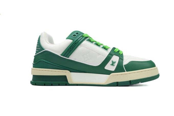 Louis Vuitton Trainer White Green - Image 2