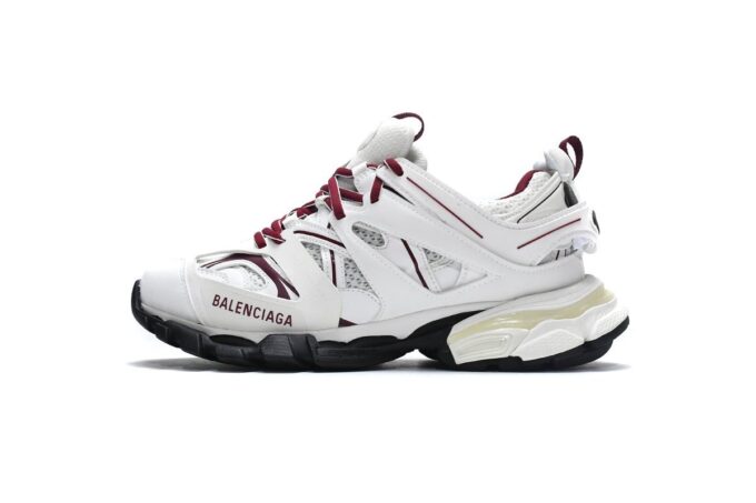 Balenciaga Track White Claret Red