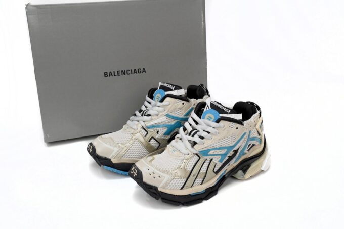 Balenciaga Runner Beige Grey Blue - Image 4