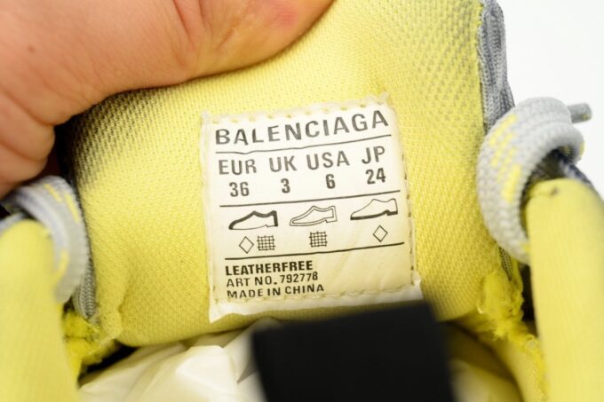 Balenciaga 10XL White Gray Yellow - Image 9