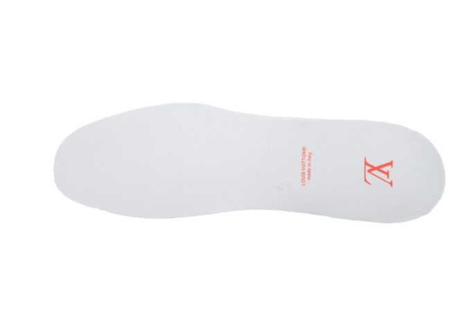 Louis Vuitton Trainer White Orange - Image 3