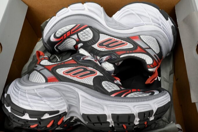 Balenciaga 10XL White Gray Red - Image 10
