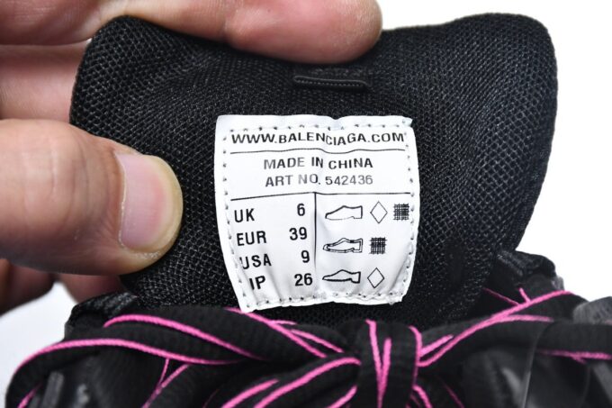 Balenciaga Track Black Rose Red - Image 5