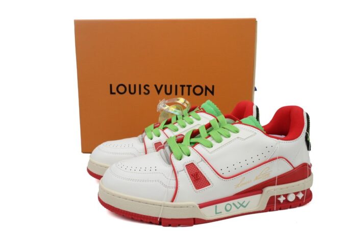 LOUIS VUITTON Trainer Red Green - Image 2