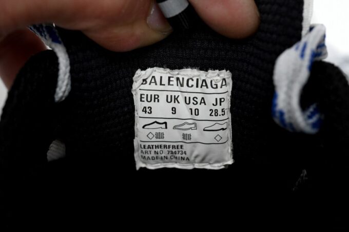 Balenciaga 3XL Black And White Blue - Image 6