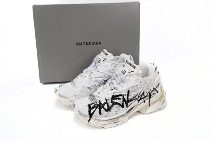 Balenciaga Runner White And Black Characters - Image 5