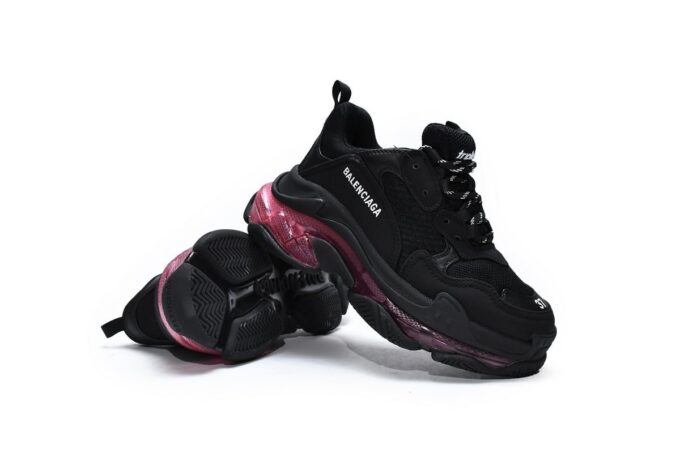 Balenciaga Triple S Black Claret Red - Image 2