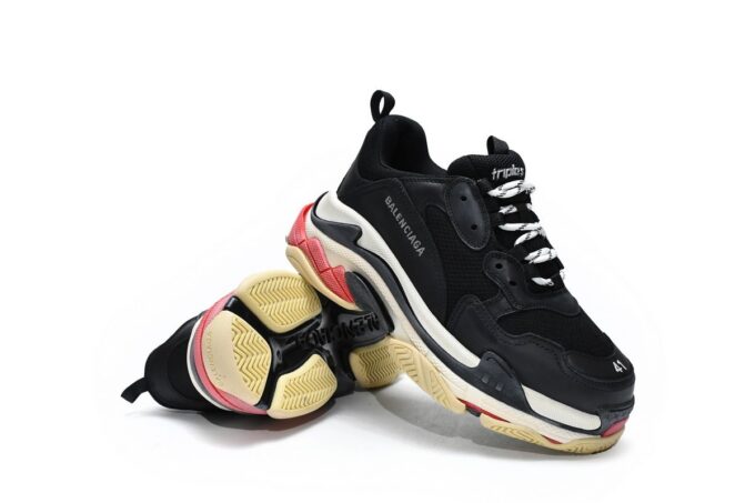 Balenciaga Triple S Black Red - Image 2