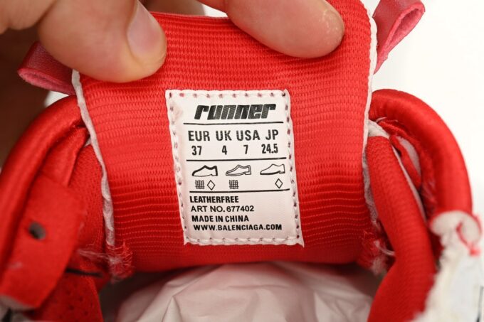 Balenciaga Runner Blue White Red - Image 6