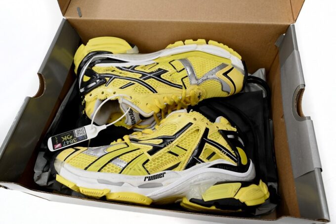 Balenciaga Runner Black Yellow - Image 6