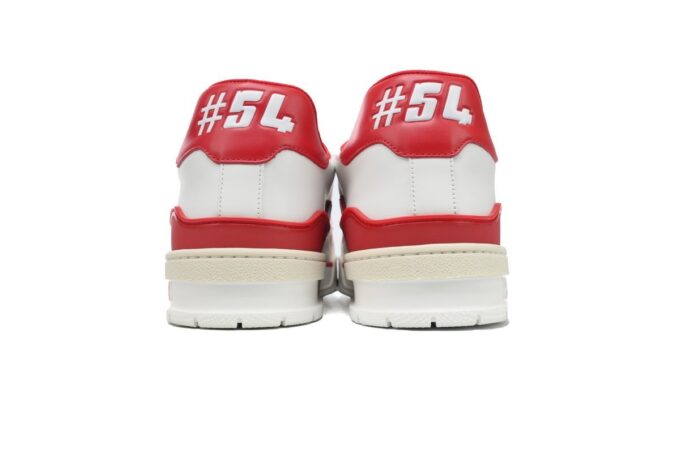 Louis Vuitton Trainer White Red - Image 9