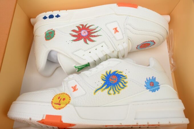 Louis Vuitton x Yayoi Kusama Trainer White - Image 7