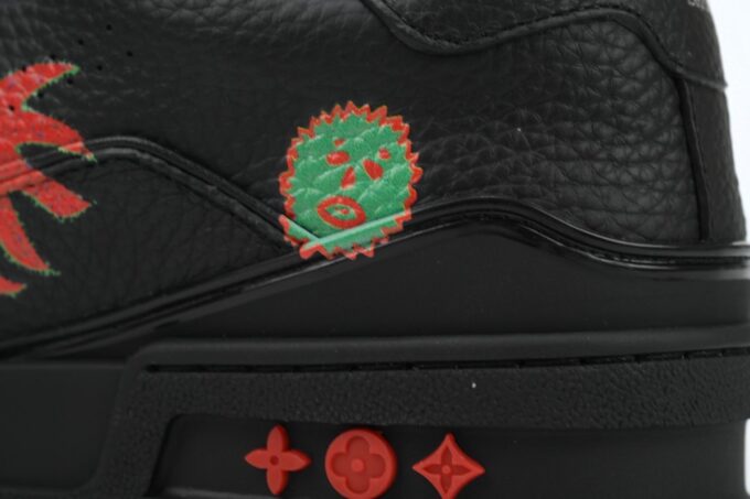Louis Vuitton x Yayoi Kusama Trainer Black - Image 5