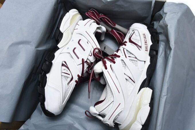 Balenciaga Track White Claret Red - Image 6