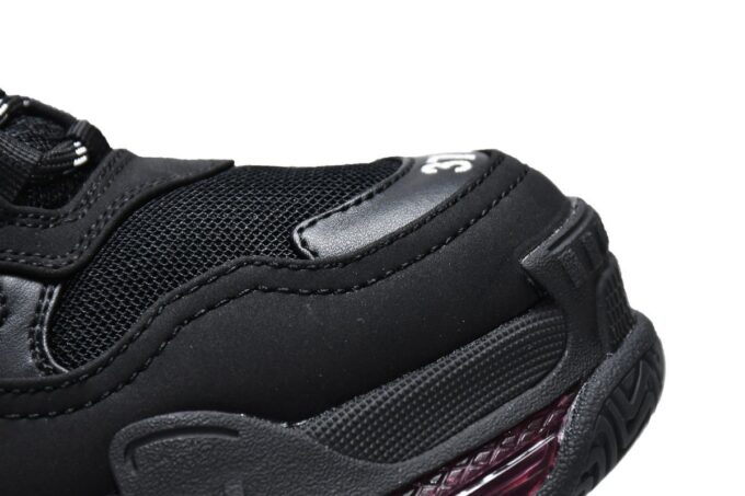Balenciaga Triple S Black Claret Red - Image 4