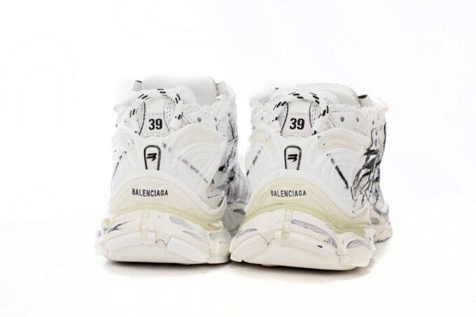 Balenciaga Runner White And Black Characters - Image 9
