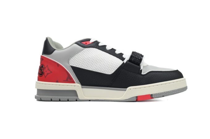 Louis Vuitton Trainer Black and Red - Image 7
