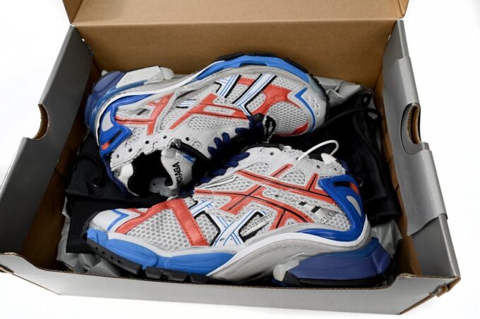 Balenciaga Runner White Blue Orange - Image 10