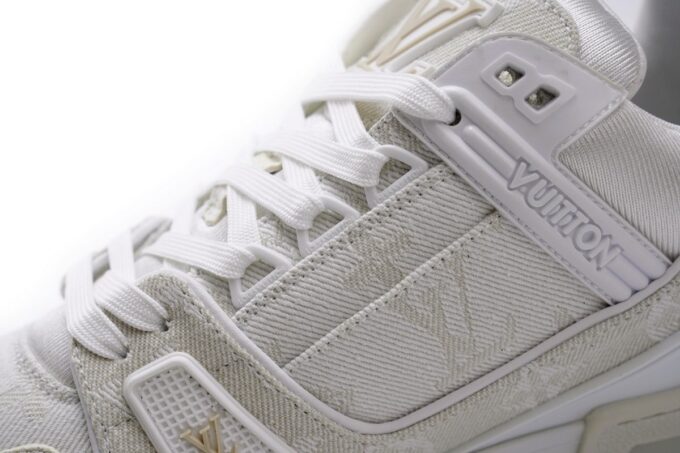 Louis Vuitton Trainer White Denim - Image 8