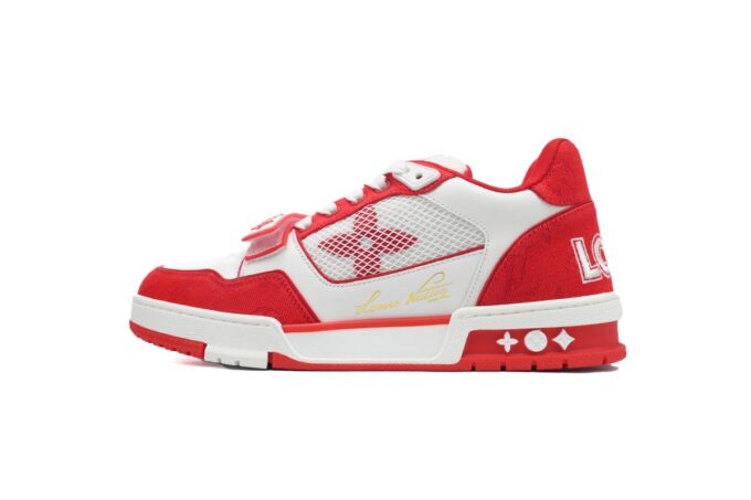 Louis Vuitton Trainer Rose Red