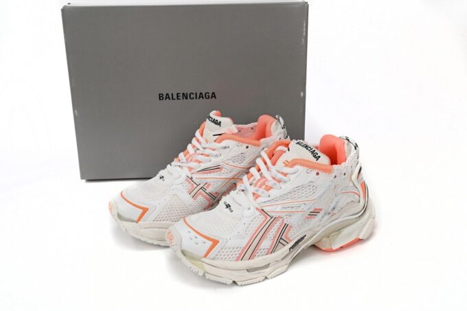 Balenciaga Runner White Orange - Image 2