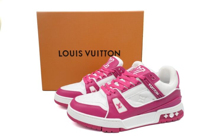 Louis Vuitton Trainer Rose Red - Image 5