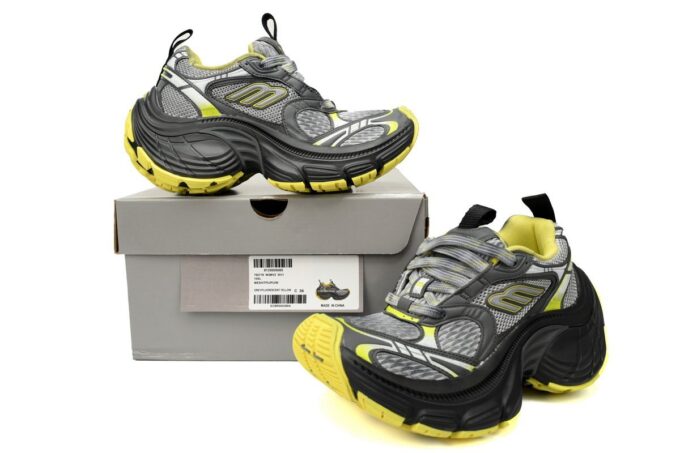 Balenciaga 10XL White Gray Yellow - Image 10