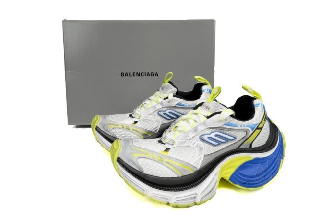 Balenciaga 10XL White Blue Fluorescent Green - Image 2