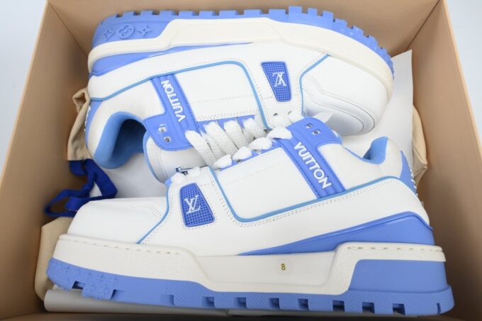 Louis Vuitton White Blue - Image 8