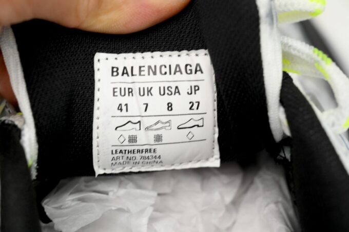 Balenciaga 10XL White Blue Fluorescent Green - Image 9