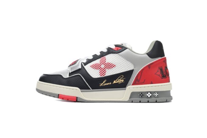 Louis Vuitton Trainer Black and Red