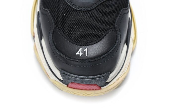 Balenciaga Triple S Black Red - Image 9