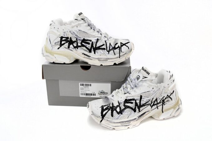Balenciaga Runner White And Black Characters - Image 11