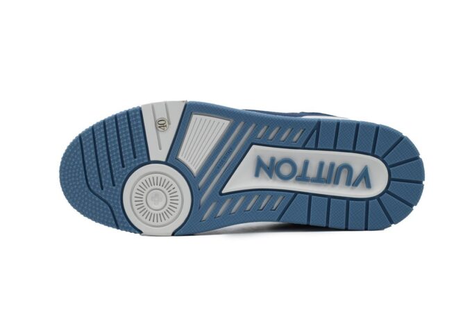 Louis Vuitton Trainer White Blue - Image 8