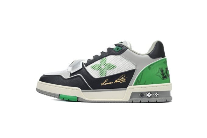 Louis Vuitton Trainer Black Green