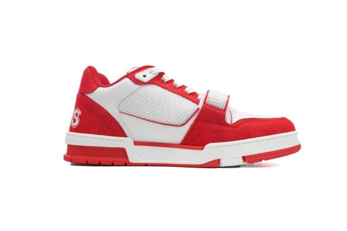 Louis Vuitton Trainer Rose Red - Image 9