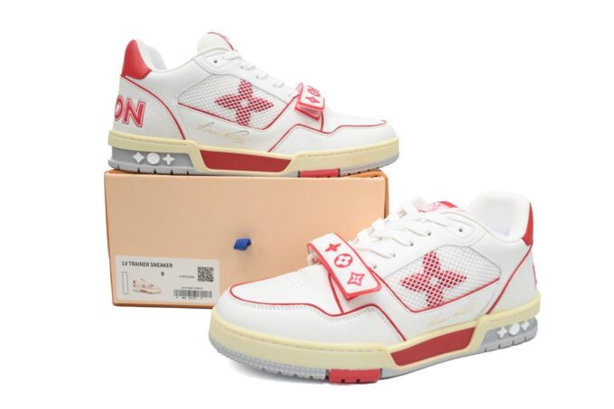 Louis Vuitton Trainer Red - Image 4
