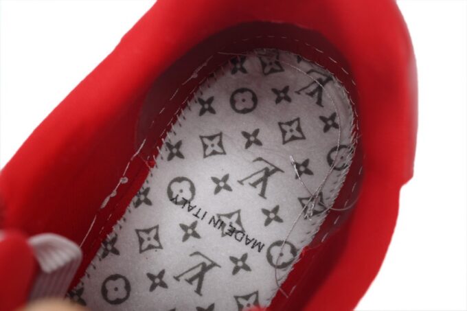 Louis Vuitton Trainer White Red - Image 11