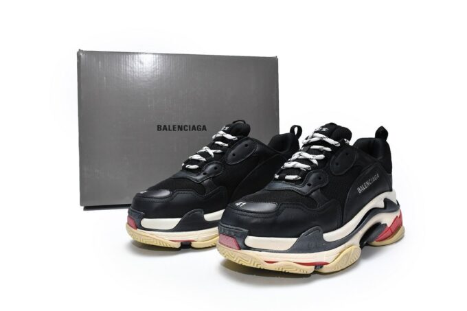 Balenciaga Triple S Black Red - Image 11