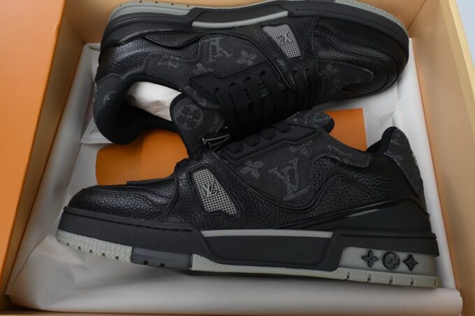 Louis Vuitton x Nigo Trainer Black - Image 7