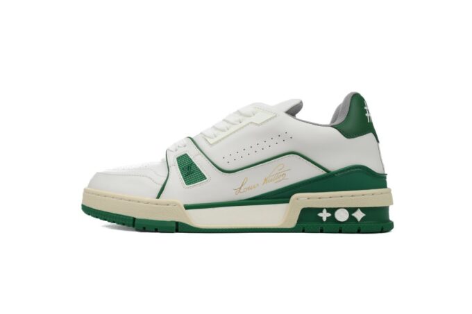Louis Vuitton Trainer White Green