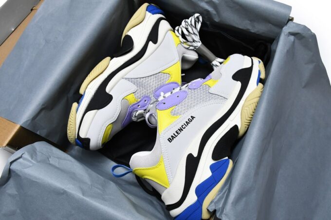 Balenciaga Triple S Black Grey Blue - Image 13
